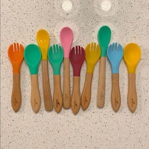 Avanchy Bamboo and Silicone Utensils